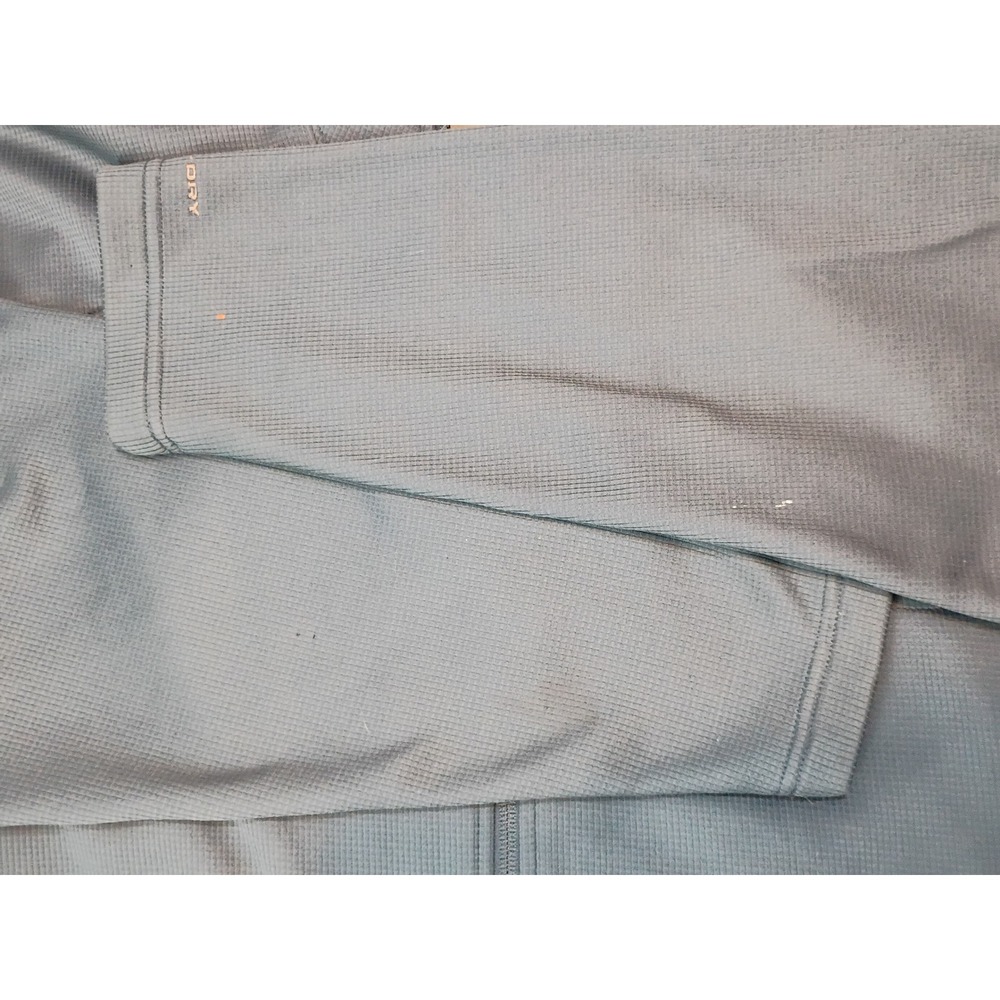 Columbia Omni-Dry Mens XL Full Zip Grid Fleece Jacket Teal Blue XM 6303 - Picture 4 of 7